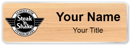 Custom name badges for Steak N Shake