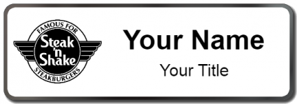 Custom name badges for Steak N Shake