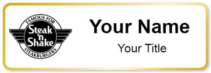 Custom name badges for Steak N Shake