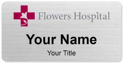 Custom name badges for Flowers Hospital