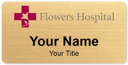 Custom name badges for Flowers Hospital