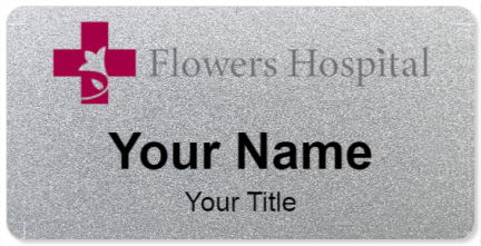 Custom name badges for Flowers Hospital
