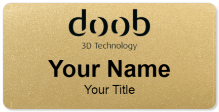 Custom name badges for Doob 3D