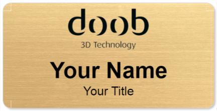 Custom name badges for Doob 3D