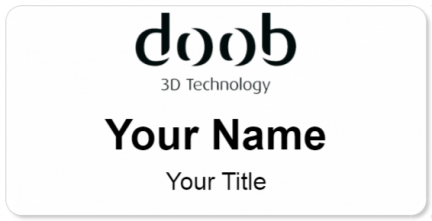 Custom name badges for Doob 3D