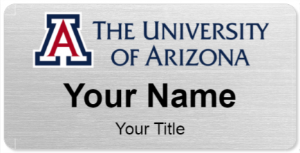Custom name badges for University of Arizona