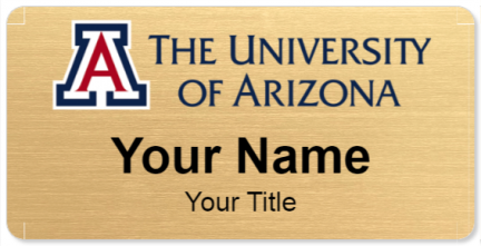 Custom name badges for University of Arizona