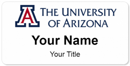 Custom name badges for University of Arizona