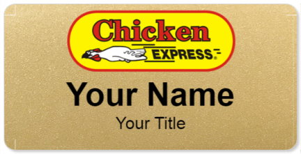 Custom name badges for Chicken Express
