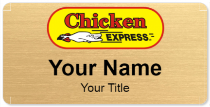 Custom name badges for Chicken Express