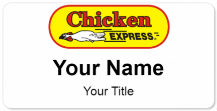 Custom name badges for Chicken Express