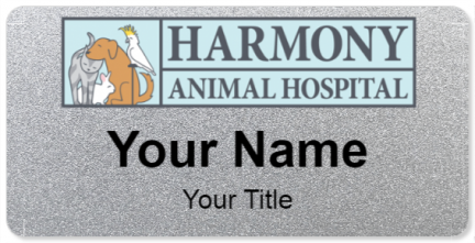 Custom name badges for Harmony Animal Hospital