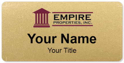 Custom name badges for Empire Properties