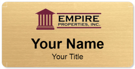 Custom name badges for Empire Properties