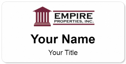 Custom name badges for Empire Properties