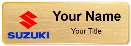 Custom name badges for Suzuki