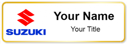 Custom name badges for Suzuki