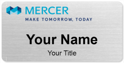 Custom name badges for Mercer