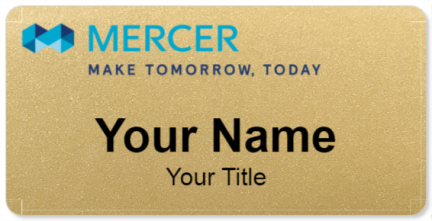Custom name badges for Mercer