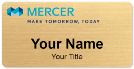 Custom name badges for Mercer