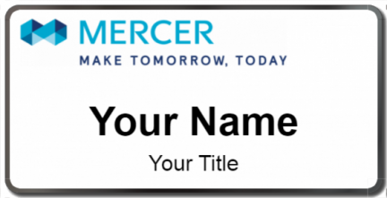 Custom name badges for Mercer