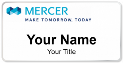 Custom name badges for Mercer