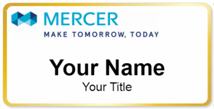 Custom name badges for Mercer