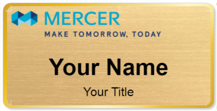 Custom name badges for Mercer