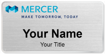 Custom name badges for Mercer