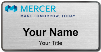 Custom name badges for Mercer