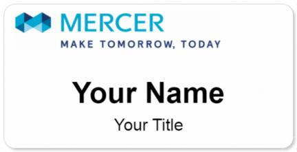 Custom name badges for Mercer