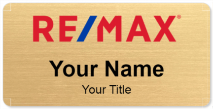 Custom name badges for RE MAX