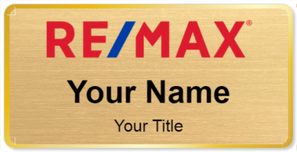 Custom name badges for RE MAX