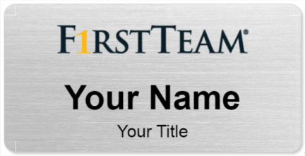 Custom name badges for First Team Real Estate