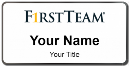 Custom name badges for First Team Real Estate