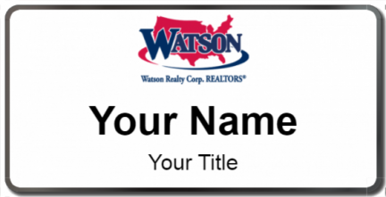 Custom name badges for Watson Realty Corp