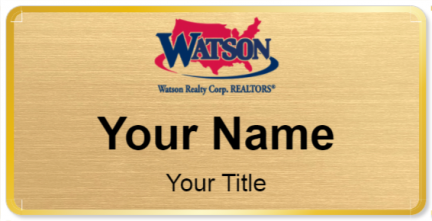 Custom name badges for Watson Realty Corp
