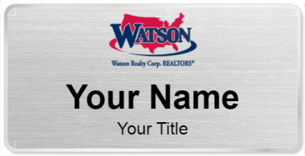 Custom name badges for Watson Realty Corp
