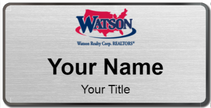 Custom name badges for Watson Realty Corp