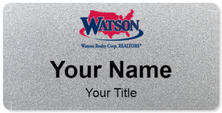 Custom name badges for Watson Realty Corp