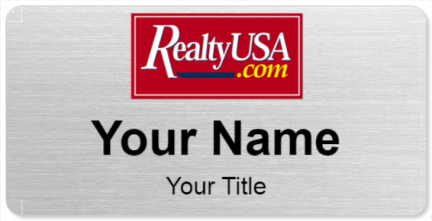 Custom name badges for Realty USA