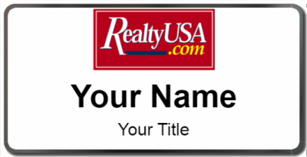 Custom name badges for Realty USA