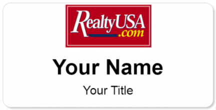 Custom name badges for Realty USA