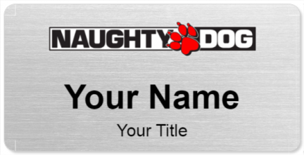 Custom name badges for Naughty Dog