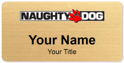 Custom name badges for Naughty Dog