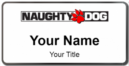 Custom name badges for Naughty Dog