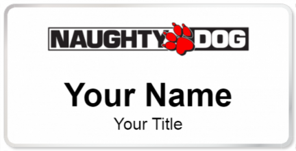 Custom name badges for Naughty Dog