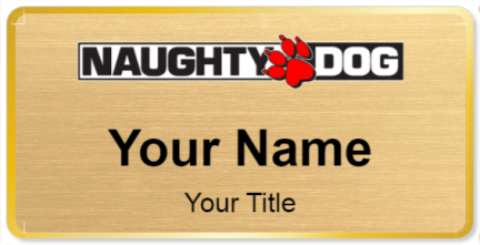 Custom name badges for Naughty Dog