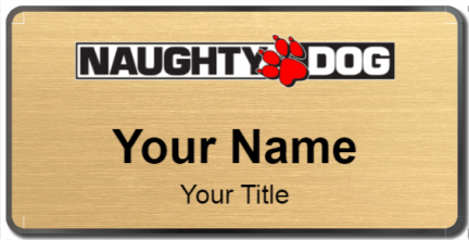 Custom name badges for Naughty Dog