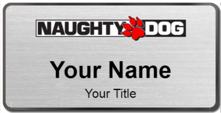 Custom name badges for Naughty Dog